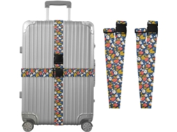 Conjunto De 2 Cintas Bagagem Com Estampa Floral E Margaridas Para Malas, Cintas De Viagem, Acessórios Para Cintos