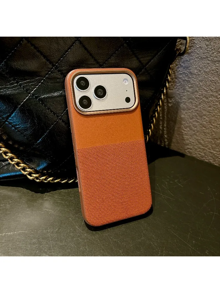 (marrom, Iphone 16 Pro Max) Capa De Celular De Alta Qualidade Em Couro Magnético Antiderrapante Com Revestimento Em Pctpu, Compatível Com Magsafe.