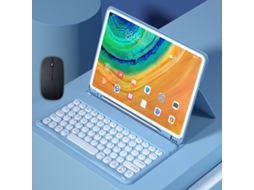Capa de Teclado Bluetooth XIAOMOYU para Samsung Tab A7 10.4 com retroiluminação, rosa
