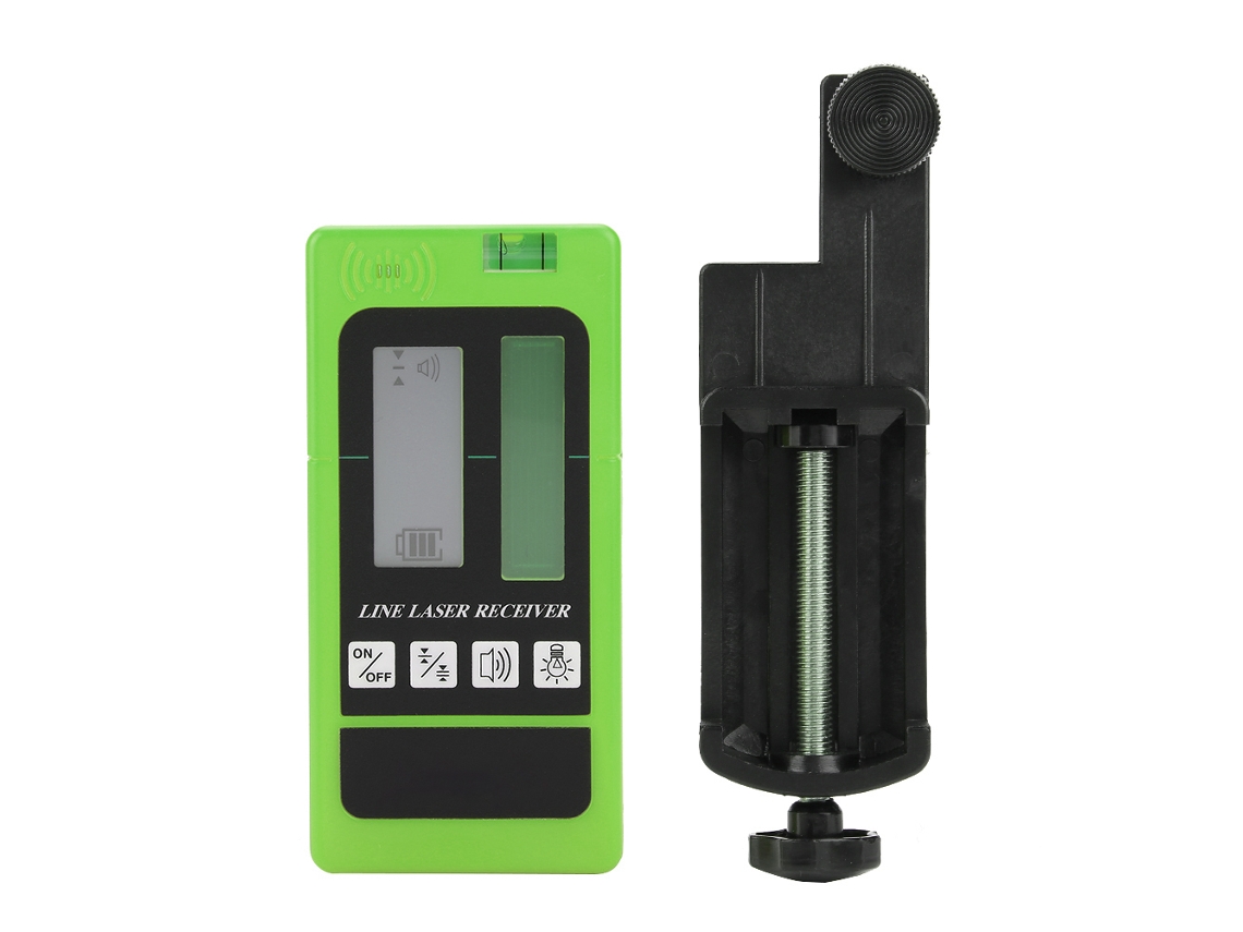 Receptor Laser Com Lcd Digital, Feixe Verde E Vermelho, Para Medição Ao Ar Livre -10℃-50℃