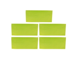 5pcs/set Adesivos Refletivos Para Bicicleta De Montanha Resistentes À Alta Temperatura Faixas De Aro Amarelo