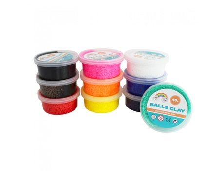 L760001 Cerâmica e Composto de Modelagem Argila A-Ball 400 gPreto Azul Castanho Verde Laranja Rosa Vermelho Violeta Branco Amarelo