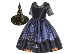 1 Peça de Roupa de Bruxa Infantil para Decorações de Halloween ALLINLESS