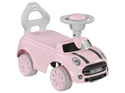 Carro Andador para Bebés de 18 36 Meses Carro Andador com Volante Buzina e Sistema Anti tombo 53x25x35 Cm Rosa Ge