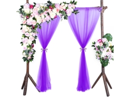 Tulle de Nylon para Decoração de Casamento e Festa LAXISCREED, Pack 2