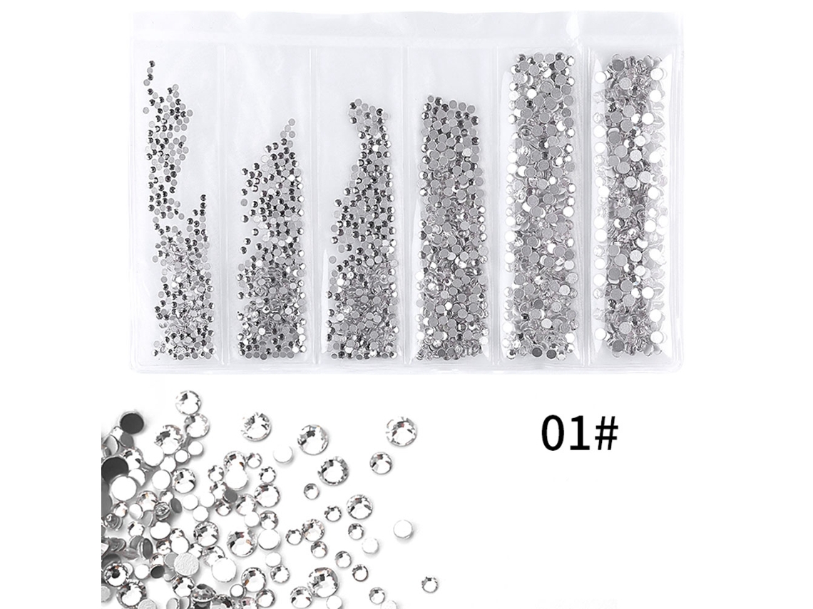 6 Gradeis De Strass Coloridos Para Arte De Unhas Decoração Diy Ferramentas De Manicure (01)