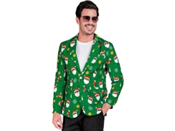 Jaqueta de Papai Noel Verde Masculina