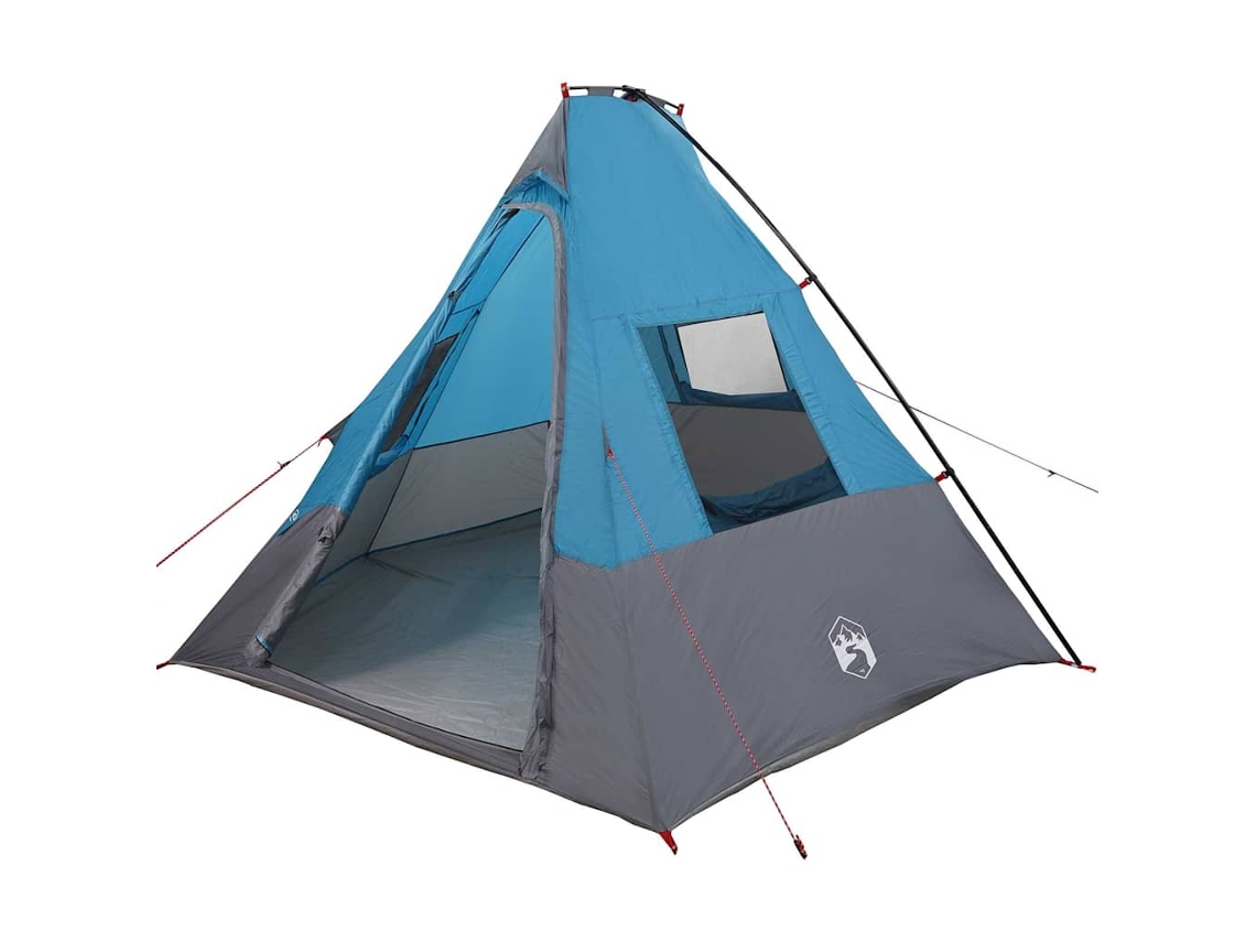 Conjunto 1 Barraca De Camping Vidaxl Azul Tafetá (383 X 338 X 217 Cm)