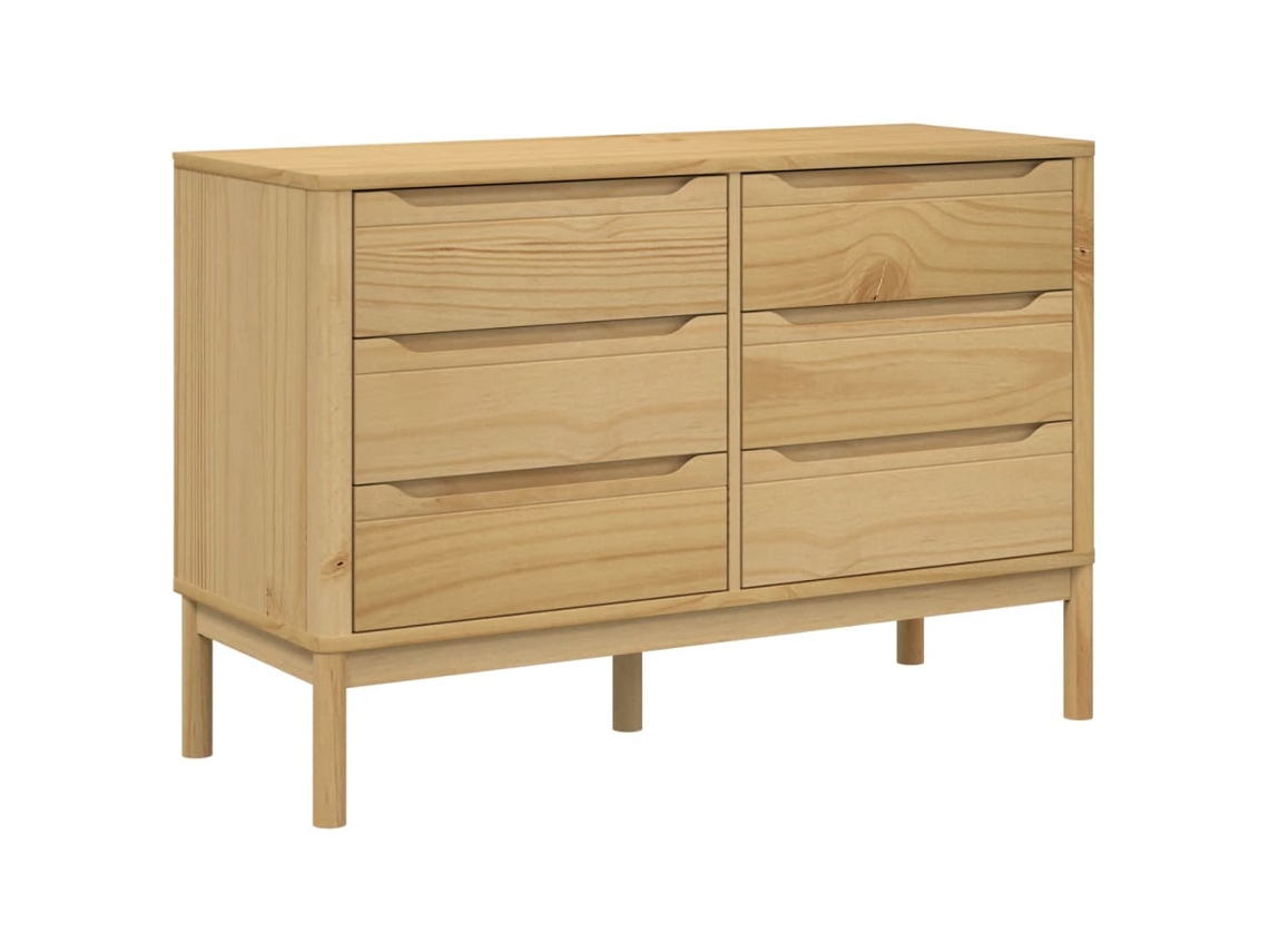Drawer Cabinet, Drawer Cabinets Vidaxl Marrom Madeira De Pinho (n/a)