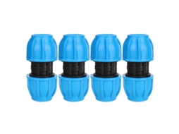 Conector de Tubo de Água Reto 25mm Pe 4pçs