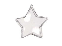 Bola De Plástico Wuzhou Para Decoração De Árvore De Natal, Enfeite Para Casamento Hengjian (1 Unidade, Transparente)