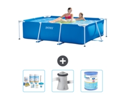 Piscina com Estrutura Retangular 220x150x60 Cm 4 peças S40001 INTEX