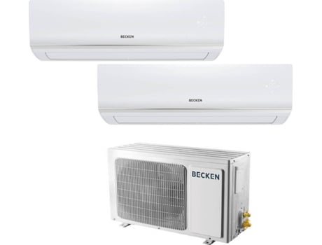 Ar Condicionado BECKEN BAC4202 (18+24 m² - 9000+12000 BTU - Branco)