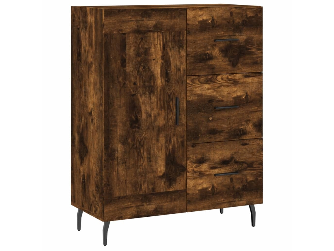 Aparador 69,5x34x90 cm Derivados de Madeira Cor Carvalho Fumado MAISON EXCLUSIVE