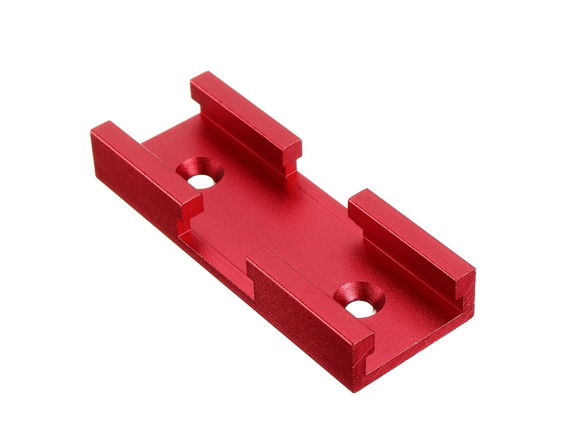 Conectores De Pista T De Aleación De Aluminio, Piezas De Intersección Para Tornillos T, Formar Pista Para Carpintería Rojo