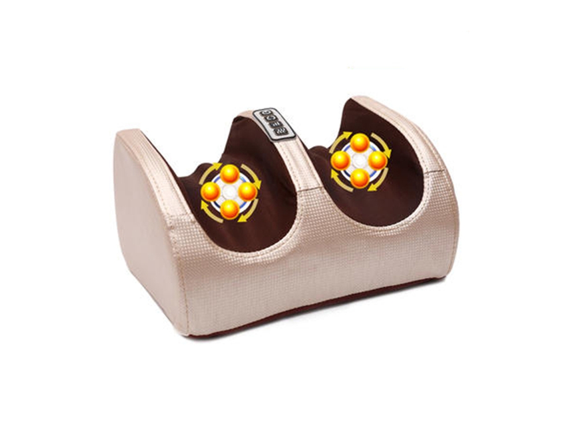 Massageador Elétrico para os Pés Acupressão e Amassamento para Relaxamento Profundo Dos Tecidos MDUG (dourado)