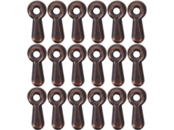 Conjunto 100 Clips Metálicos Molduras Acabamento Vermelho Cobre Acessórios Montagem Parafusos Peças Versáteis GOKOCO