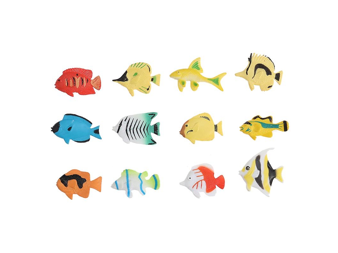 Modelo de Peixe de Plástico 24Pcs ALLINLESS