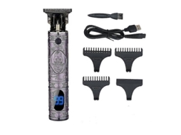 Aparador De Cabelo Profissional Sem Fio Com Lâmina Em T, Aparador De Pelos, Barbeador De Barba Recarregável
