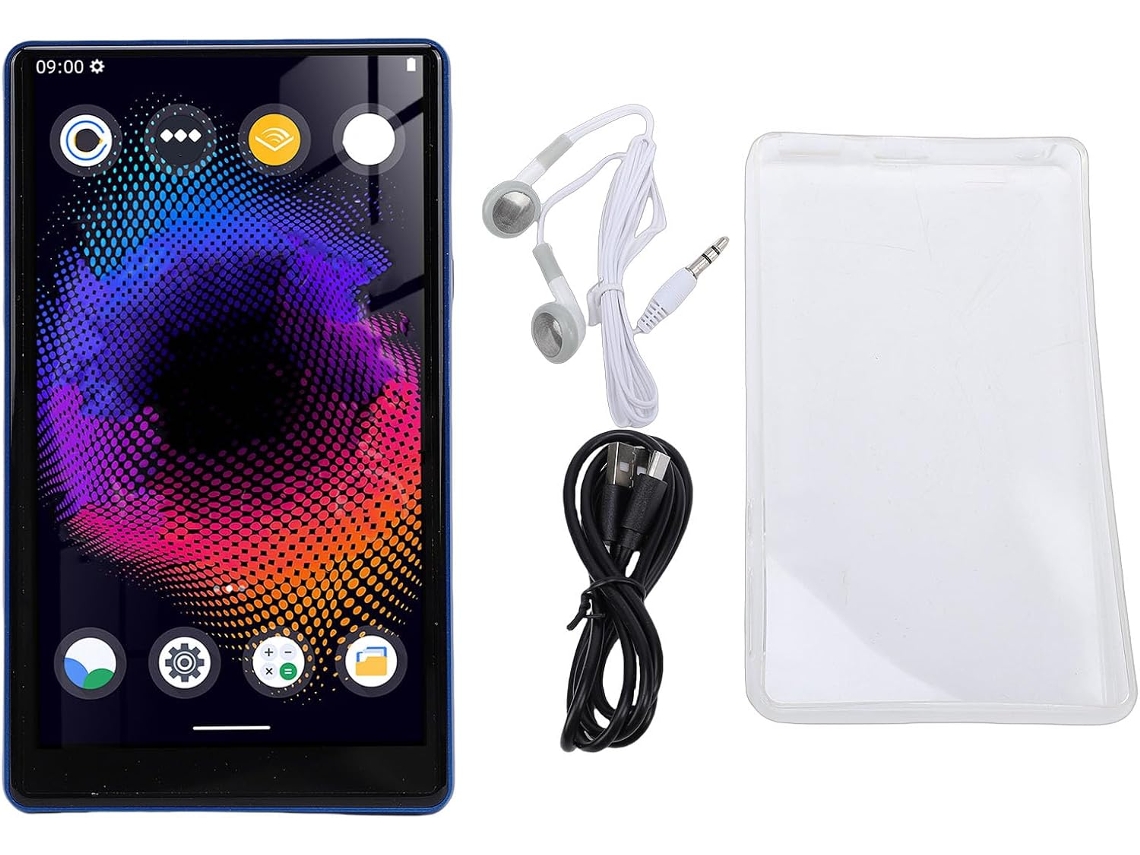 Leitor De Mp3 128 Gb Com Bluetooth, Wi-fi, Mp4 E Mp5, Tela Sensível