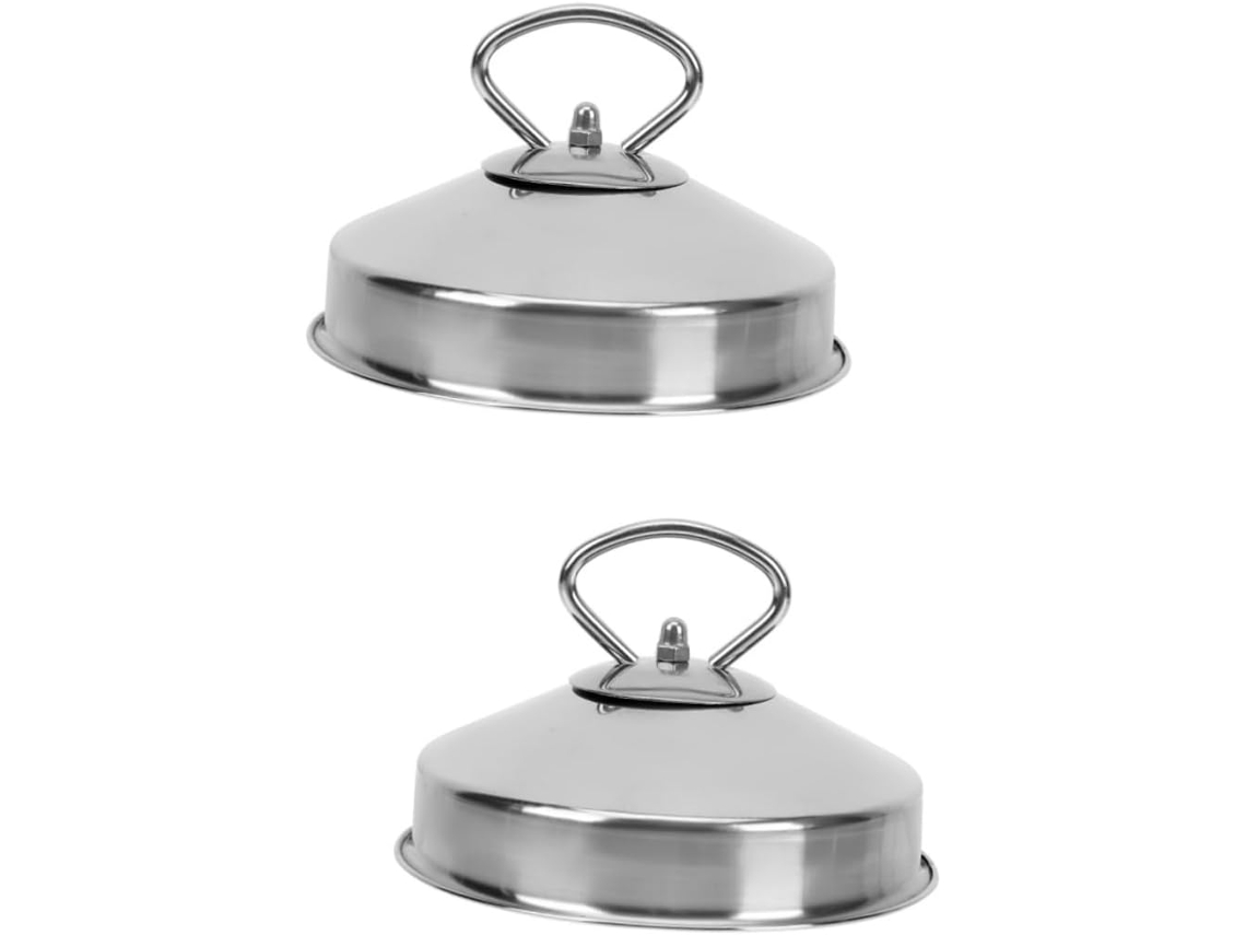 Conjunto De 2 Tampas Para Churrasco A Vapor, Domo Fusion Para Ferro De Passar, Tampa Protetora Para Vapor, Ferro De Grelhar Gokoco