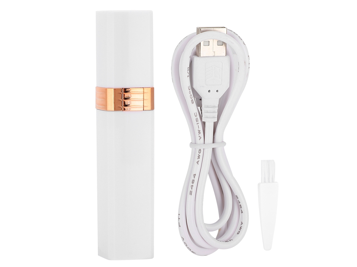 2026 afeitadora Usb Portátil Tamanho Lápis de Batom Depiladora Elétrica Mini para Mulher Corpo Inteiro Branca