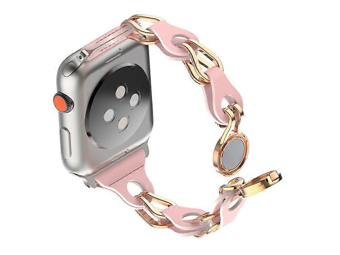 Pulseira Magnética Compatível Com Apple Watch Series 9, 8, 7, 41 Mm / 6, 5, 4 Se , Se (2022), Se 40 Mm / 3, 2, 1, 38 Mm Facpoet (2023)