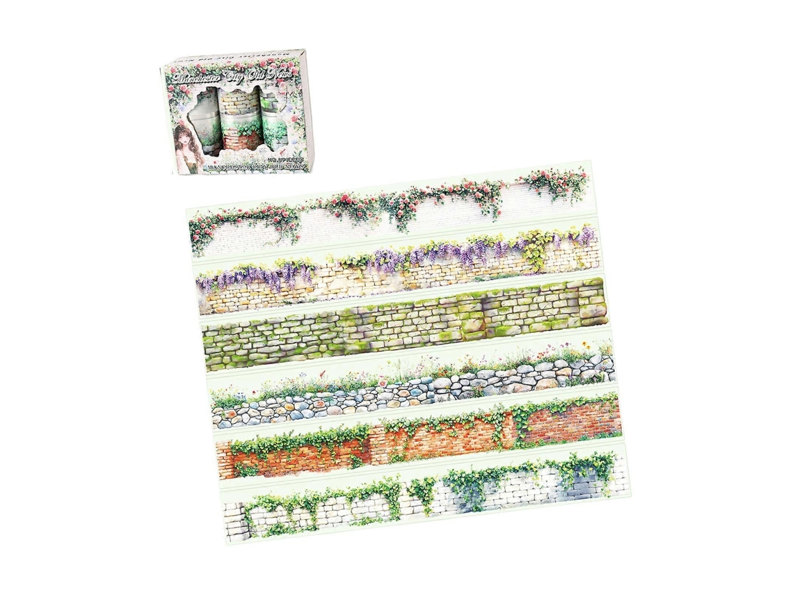 Fita Adesiva Decorativa Em Pet, Fita Adesiva Decorativa Para Artesanato, Ideal Para Scrapbooking E Diários. Fita Adesiva Reutilizável Em Pet, Mul