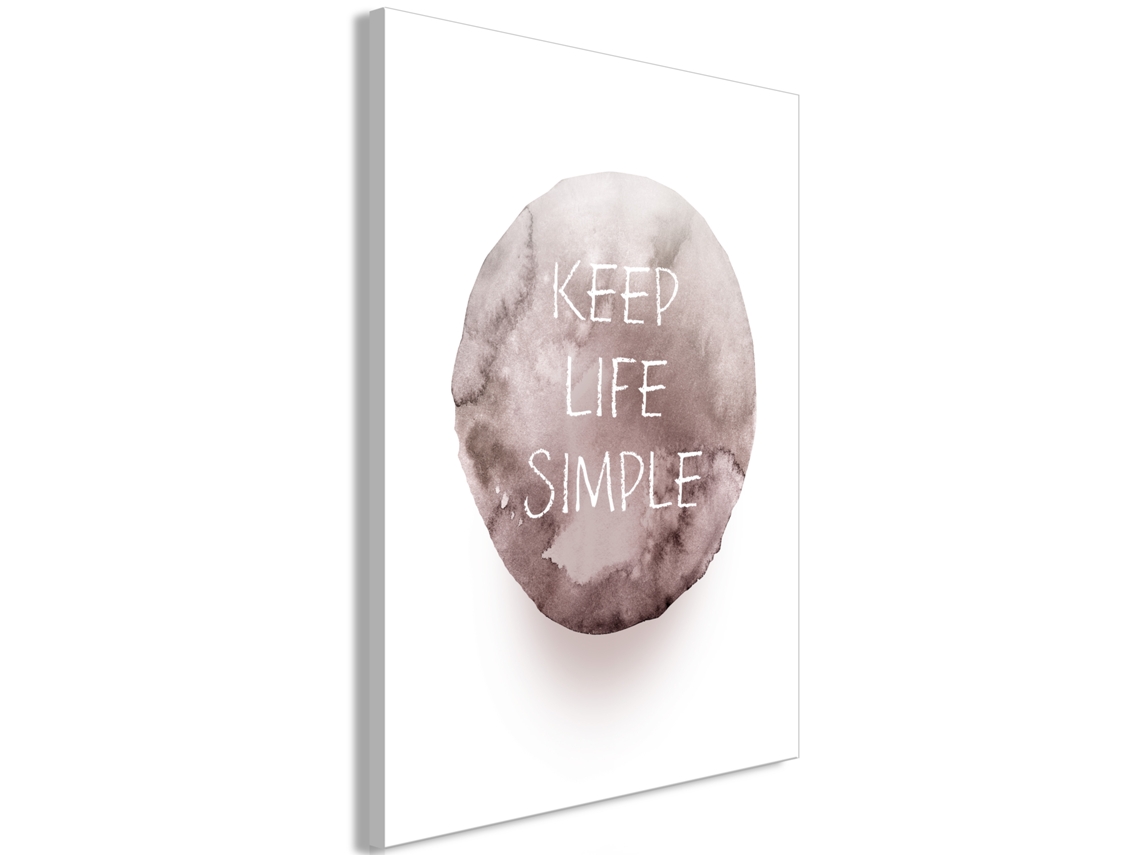 Quadro ARTGEIST Keep Life Simple (1 Part) Vertical (60x90)