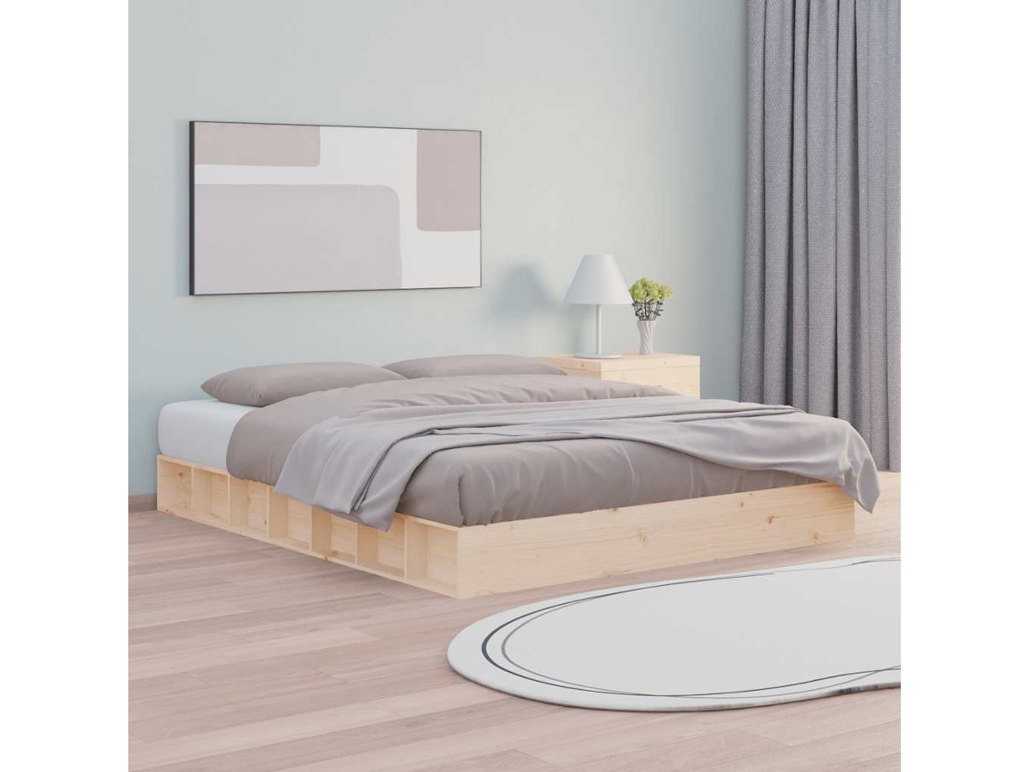 Vidaxl Estrutura De Cama 200x200 Cm Madeira Maciça