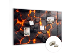 Lousa Magnética Lava Vulcânica Para A Sala De Estar Espelharte (90x60 Cm)