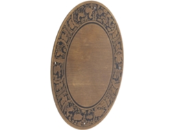 Nuobesty Placa Traseira Com Design De Zodíaco Em Cobre Antigo Para Unidades Armazenamento E Suportes Tv, Caixa De