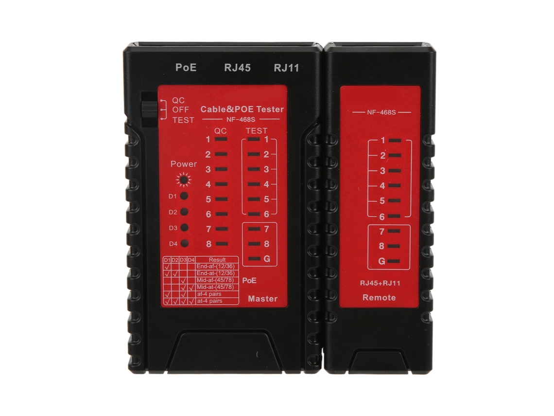 Probador De Cabo De Rede Noyafa Nf-468s Com Detector De Desconexão De Telefone