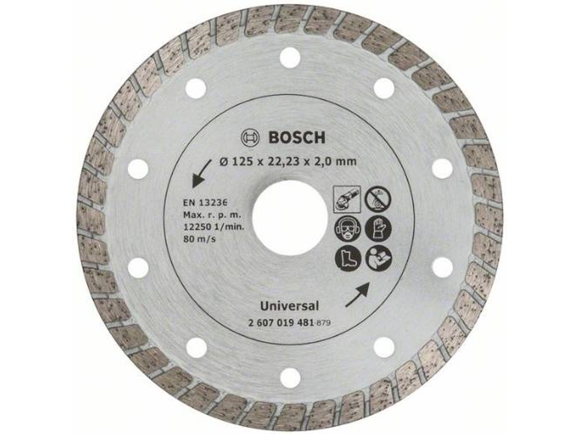 Disco de Corte de Diamante BOSCH ''Turbo'' - 125 mm