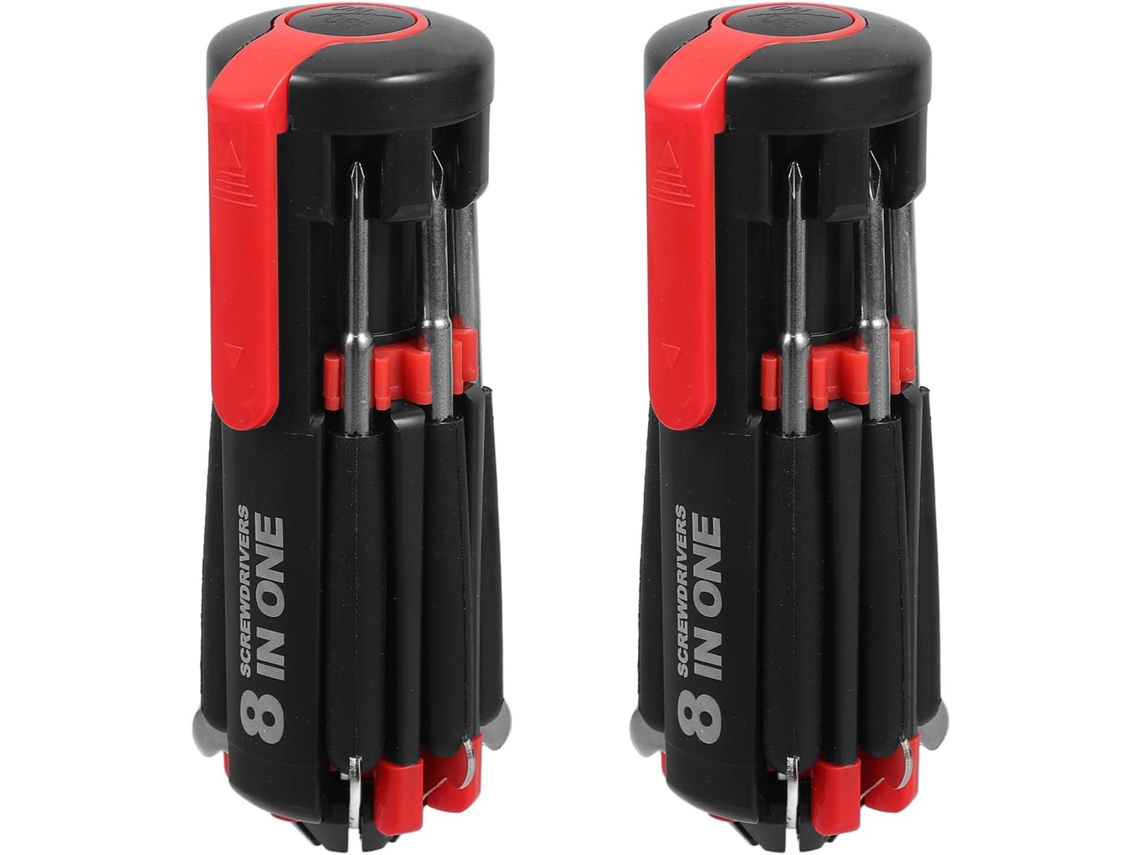 Conjunto De 2 Chaves De Fenda De Precisão Pretas Com Led