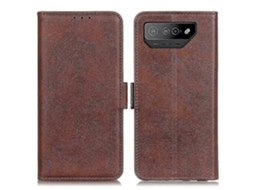 Capa Para Asus Rog Phone 7 Ultimate 5g/rog Phone 7 5g Com Textura De Couro Bovino.