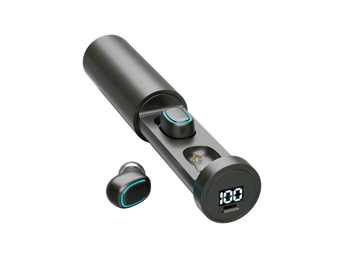 Auriculares Sem Fio Desportos Livre Controlo Tátil Contentor YIZHOOD Bluetooth à Prova de Água Preto