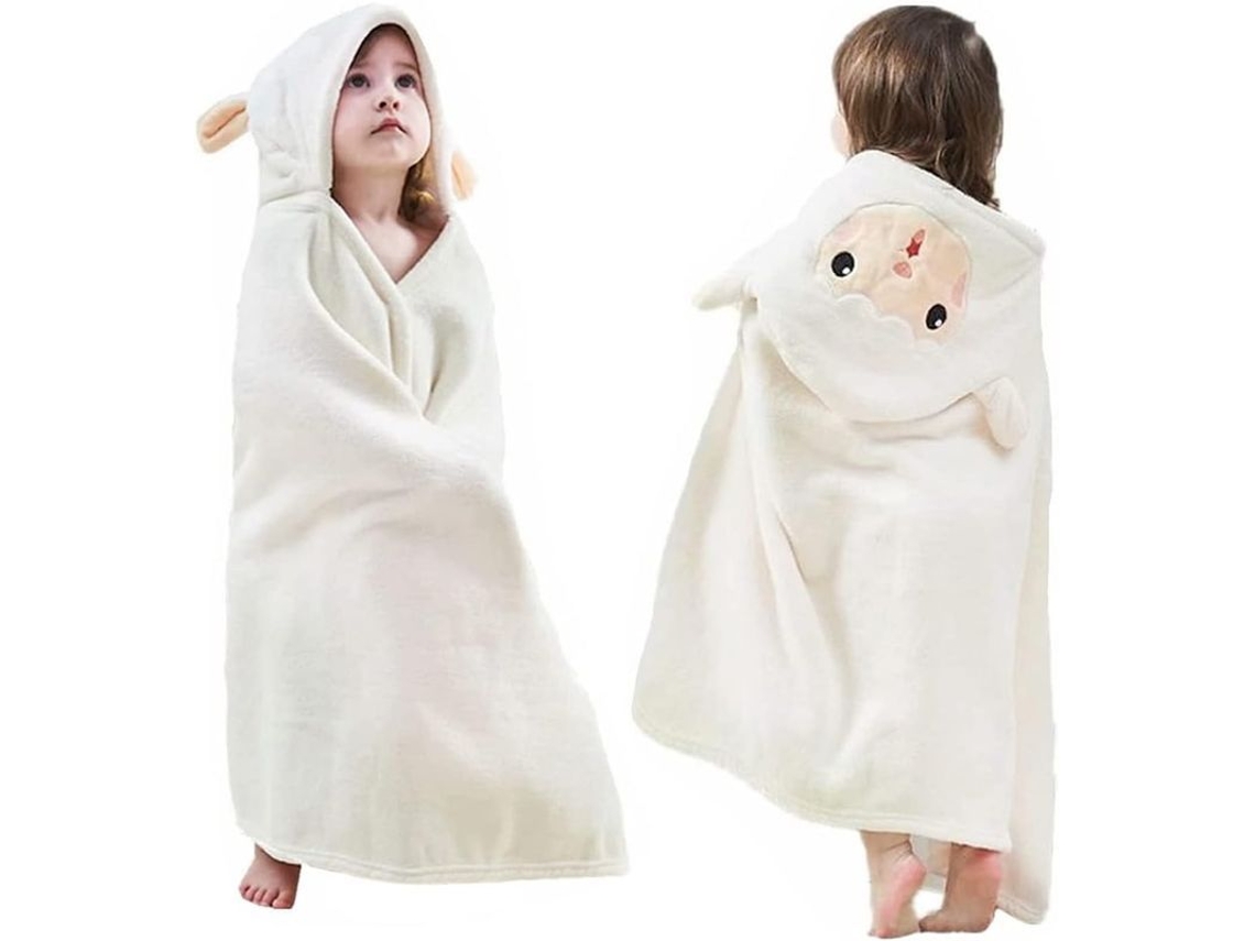 Toalha de Banho com Capuz para Bebê S/MARCA