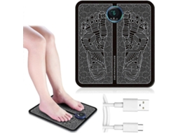 Massageador Elétrico Para Os Pés, 6 Modos E 9 Níveis De Intensidade, Aparelho Portátil Alívio Da Dor Melhora C Irculação Sanguínea