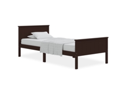 Bed Frame, Bed Frames Vidaxl Marrom Madeira De Pinho (90 X 200 Cm)