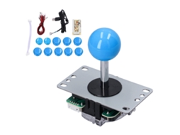 Kit de Joystick Arcade DIY com Placa Codificadora Sem Atraso 10 Botões para Mame Pc Windows | S/MARCA