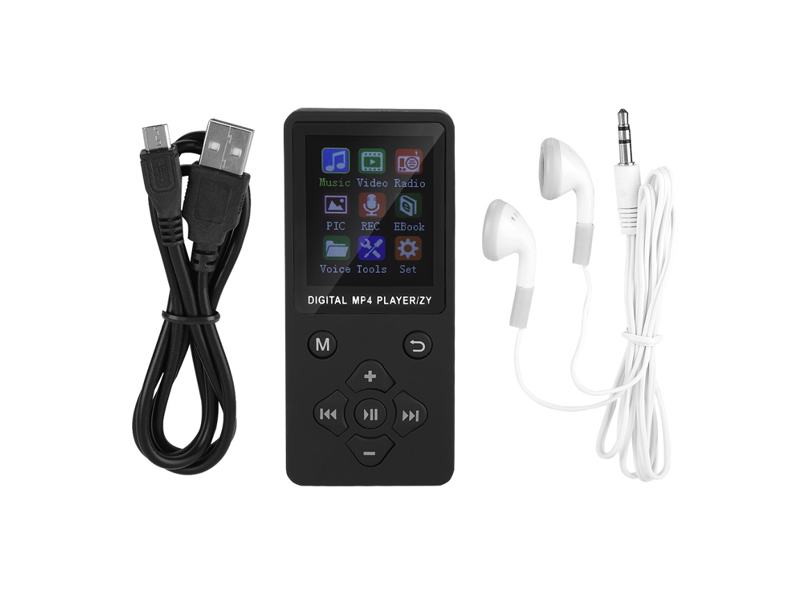 Reprodutor de Música MP3 EOOCOO (ultra fino, leve, com inserção de cartão)