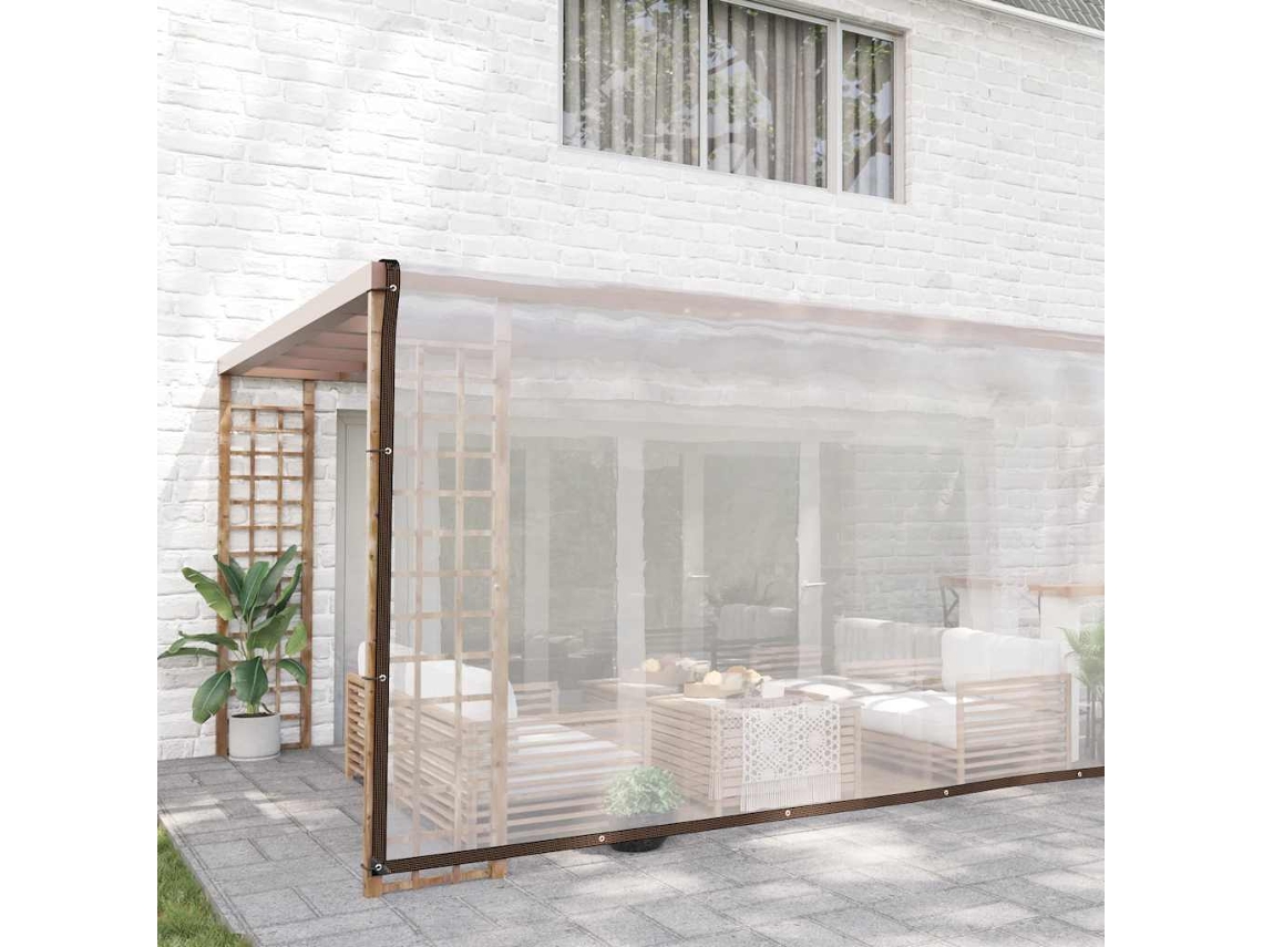 Maison Exclusive - Encerado Transparente Com Ilhós 6x10 M Polietileno