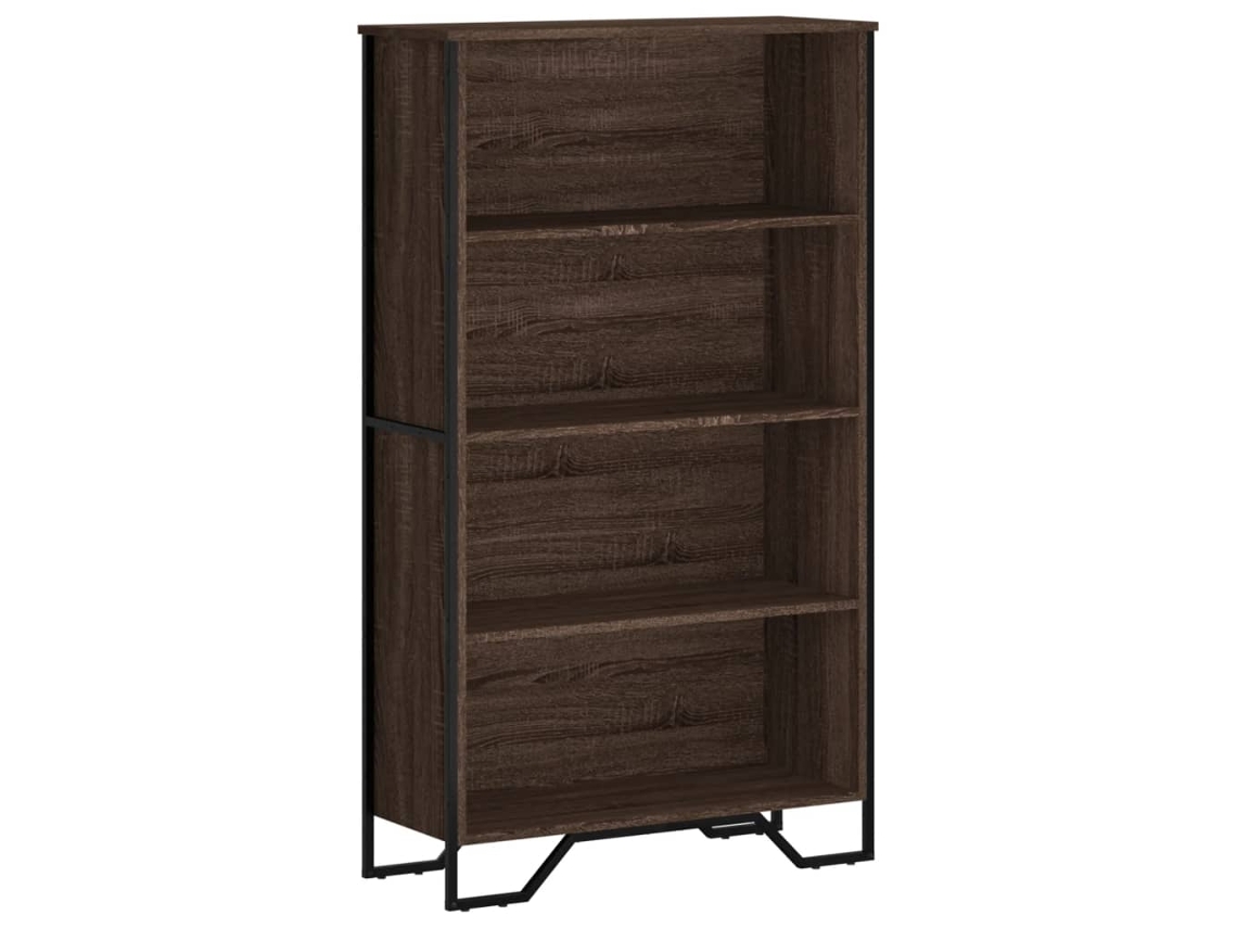 Bookcase, Bookcases Vidaxl Marrom Madeira Processada (n/a)