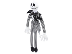 Mali boneco de Pelúcia Caveira com Roupas Listradas e Laço Grande para Natal 41,5cm