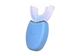 Escova de Dentes Ultrassônica Elétrica, Ferramenta Cuidados Clareamento em Forma Silicone U, Esco Va Elétrica Adulta GOKOCO