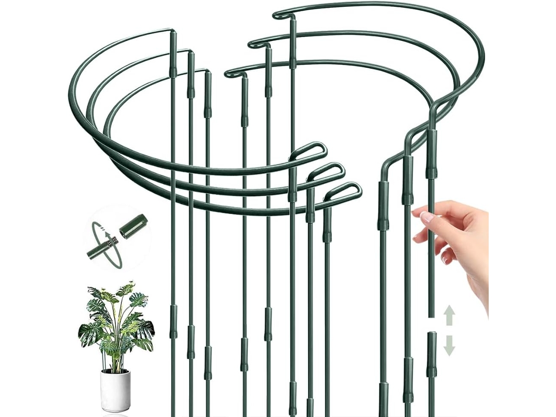 Suporte para peônias 6 peças 25x60cm AQUAFORGE