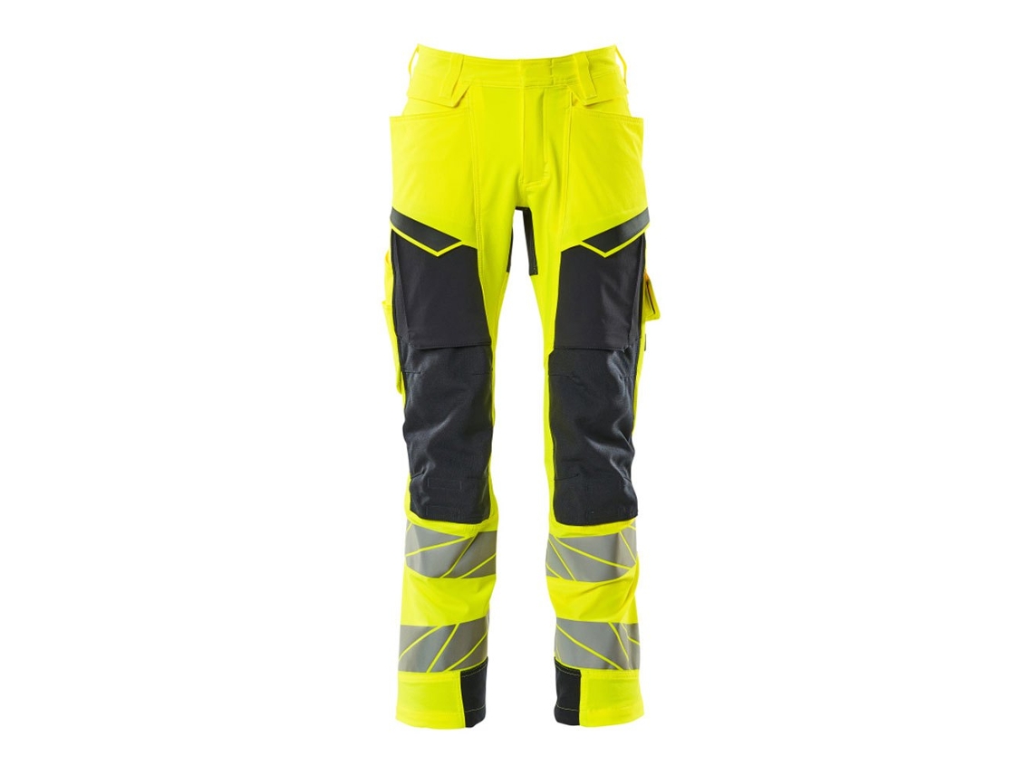 Calças Grandes Com Bolsos Para Joelheiras Accelerate Safe 19279 Amarelo 56 / 30 MASCOT