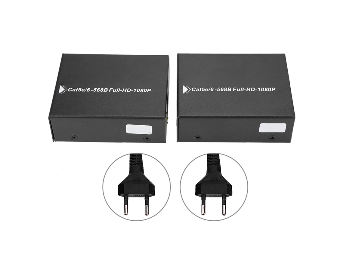 Extensor De Cabo Ethernet Hdmi (50m, 1080p, Com Saída Local)