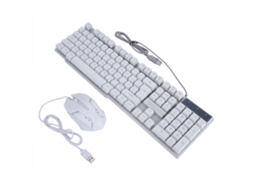 Conjunto de Teclado e Mouse LAXISCREED (iluminado, sensação mecânica, com fio)